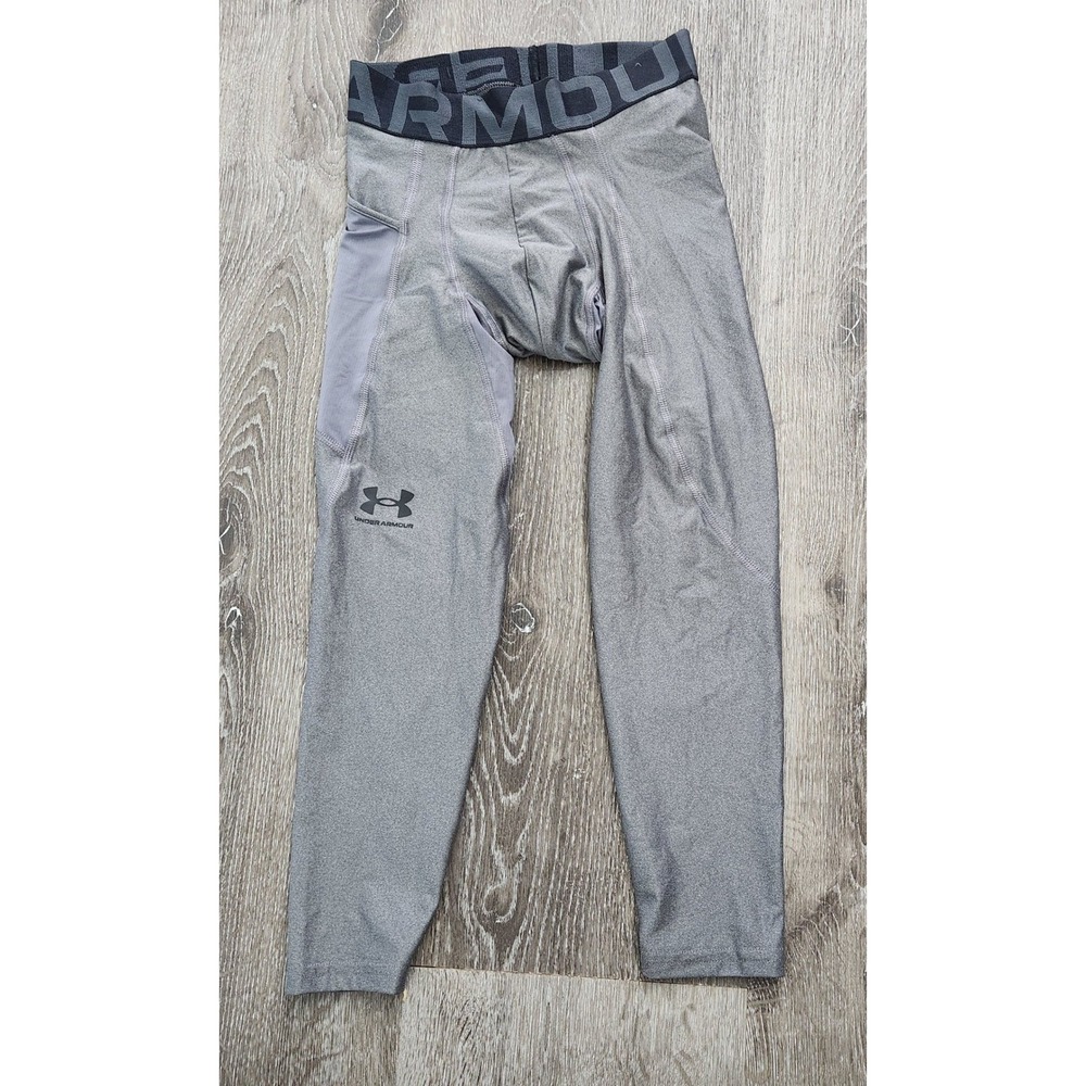 Under Armour Kids HeatGear Compression Leggings Gray XS